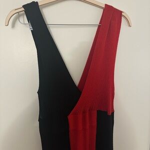 Zara Black and Red Women's Dress